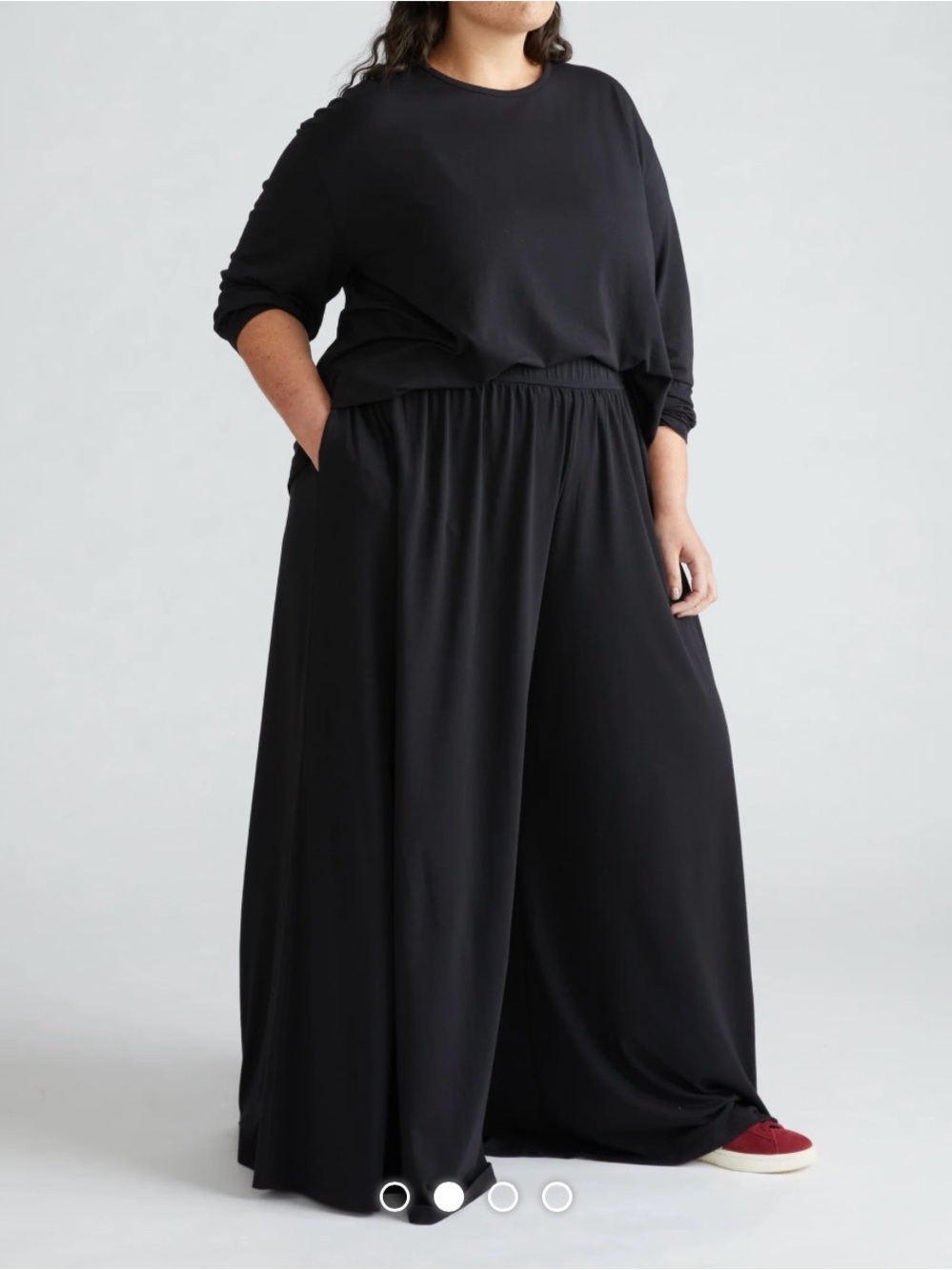 Universal Standard Isadora Wide Leg Black Lounge Pants Women’s 18/20